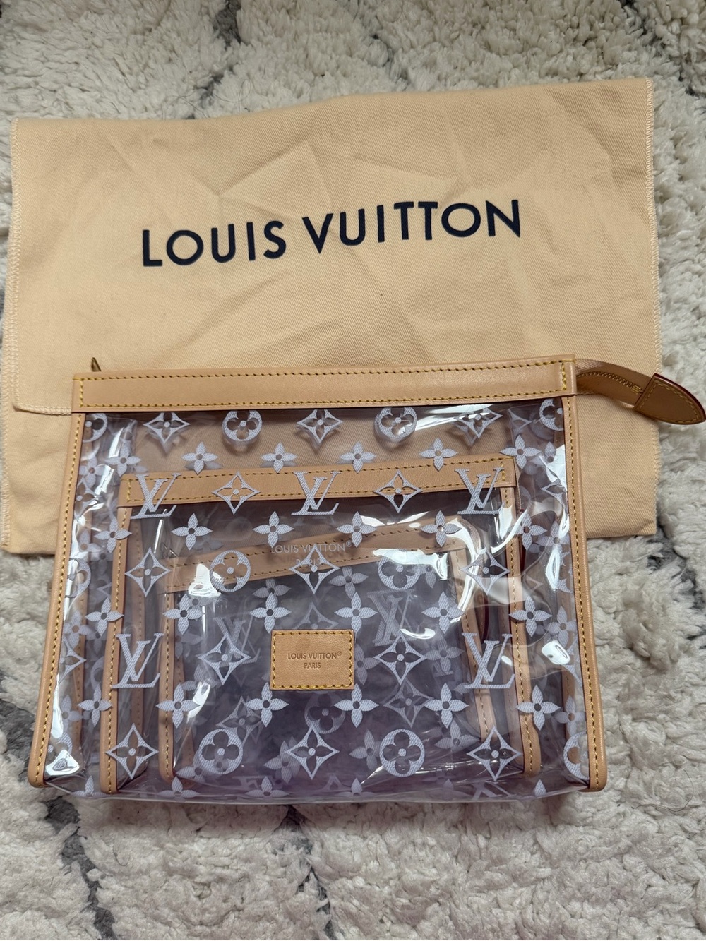 Louis Vuitton Clear trio toilette